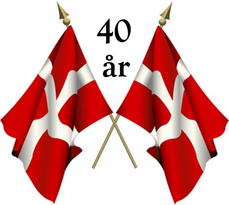 40 aars jubilaeumsflag